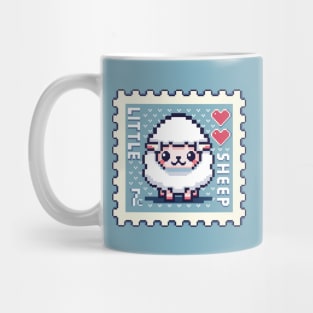 "Little Lamb" | Postage stamp | Pixel Art Mug